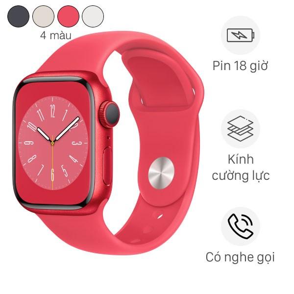 Apple Watch S8 GPS 41mm đỏ