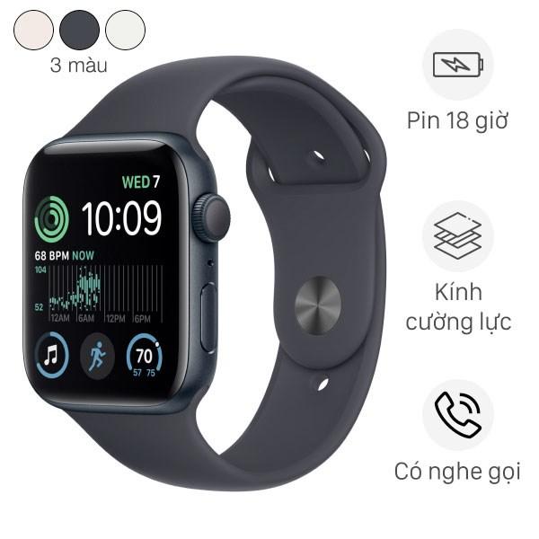 Apple Watch SE 2022 GPS 44mm viền nhôm xanh