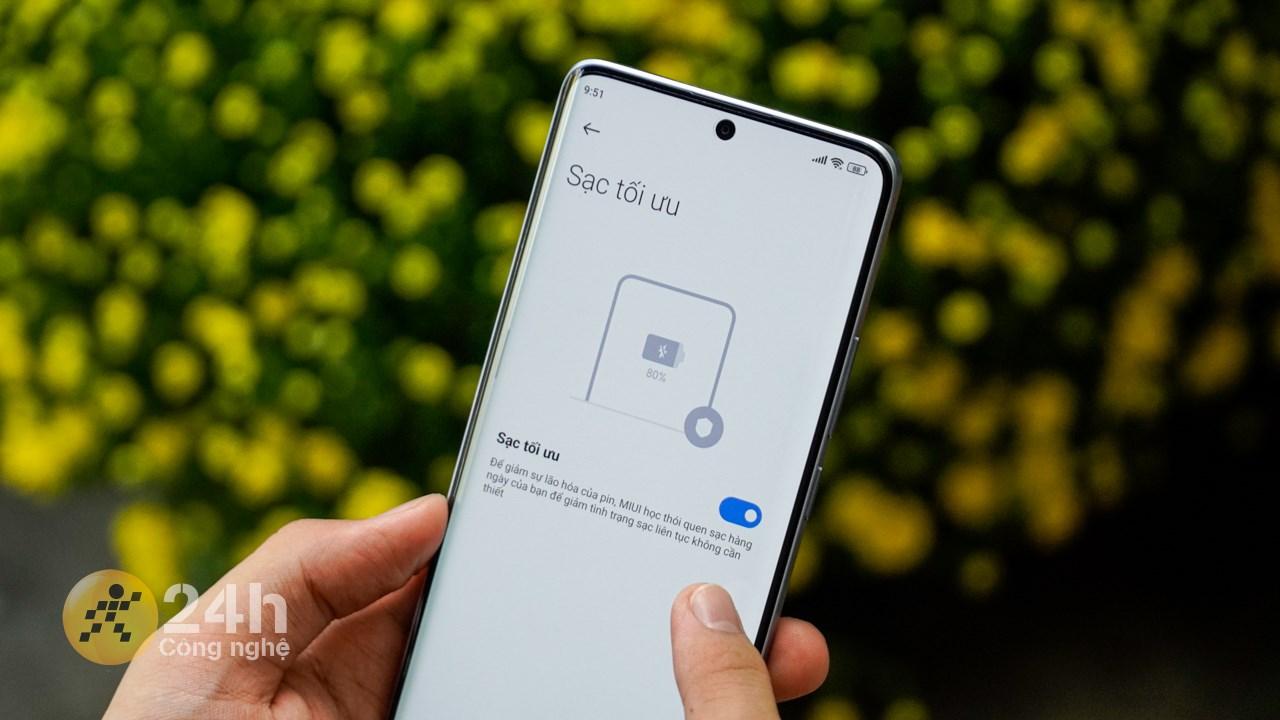 Đây là tính năng Sạc tối ưu trên Redmi Note 13 Pro+ 5G.