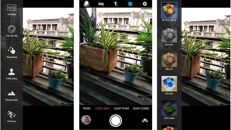 Giao diện chụp ảnh trên Bphone 2017