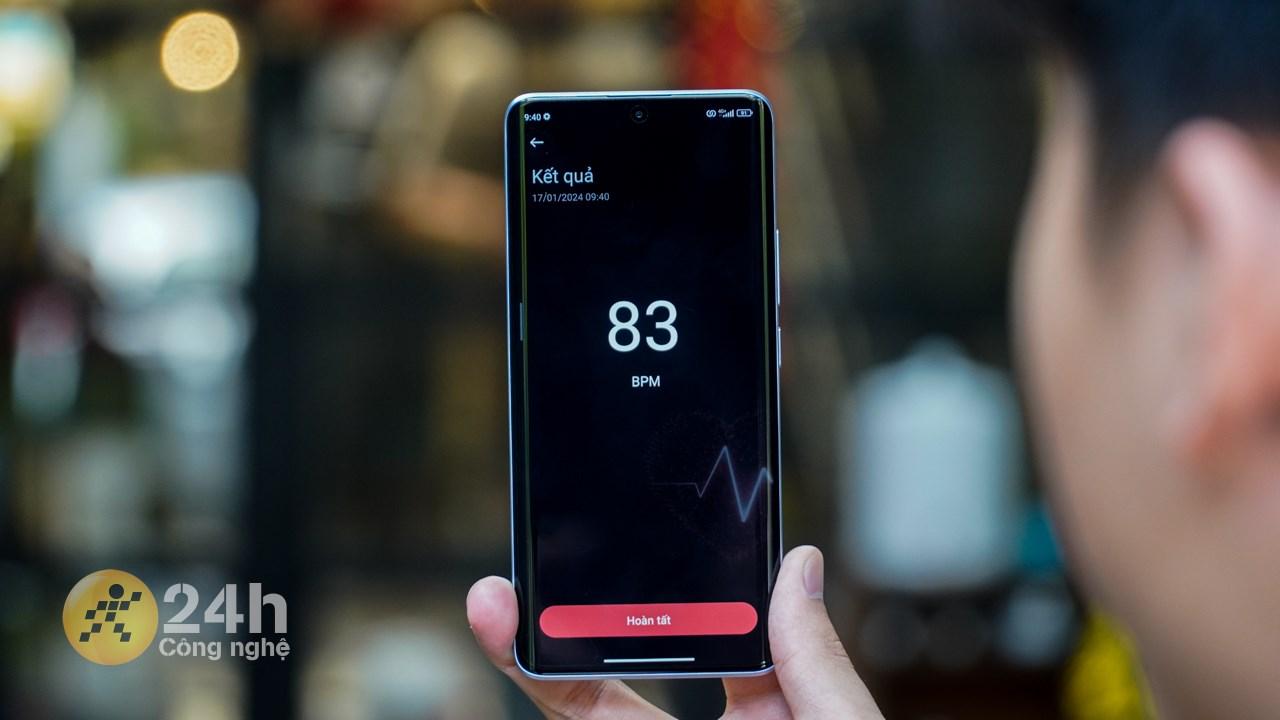 Ngoài ra, Redmi Note 13 Pro+ 5G còn có tính năng đo nhịp tim bằng cảm biến vân tay.