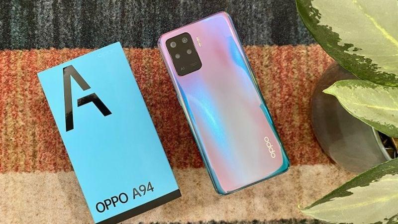 OPPO A94 được hoàn thiện bởi chất liệu nhựa