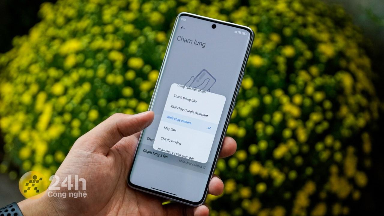 Redmi Note 13 Pro+ 5G chỉ có lối tắt cử chỉ chạm mặt lưng.