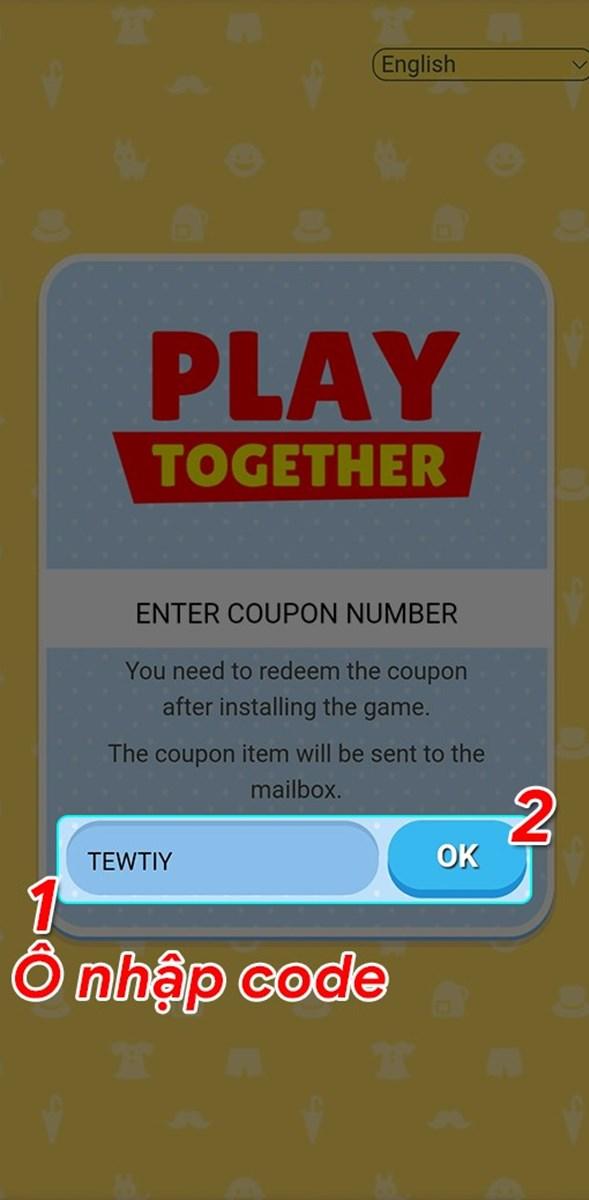 Nhập code Play Together trên iOS