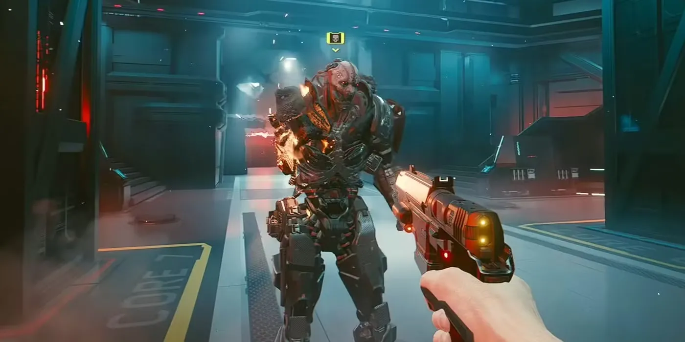 Adam Smasher trùm Cyberpunk 2077 một bao cát di động thiếu thử thách