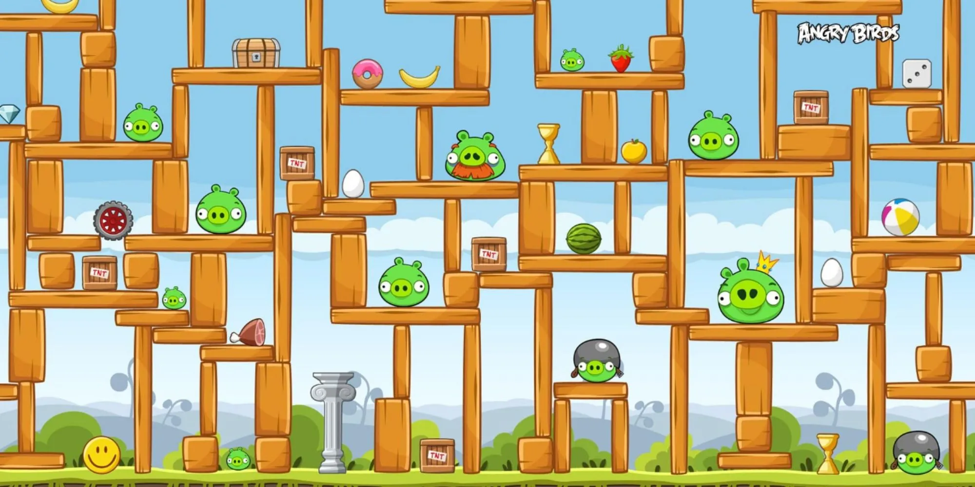 Angry Birds với chú chim đỏ nổi bật