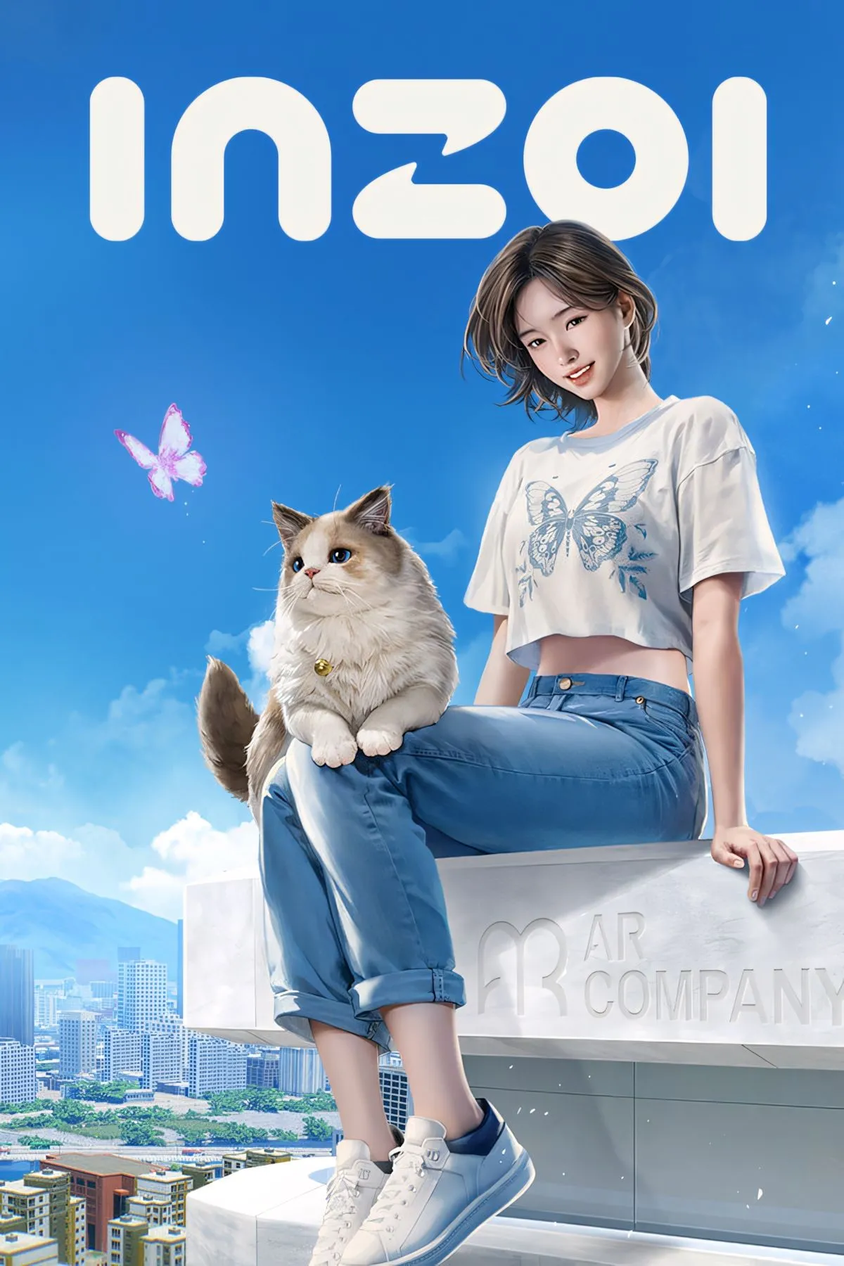 Ảnh bìa chính thức của game inZOI với các nhân vật Zoi đa dạng