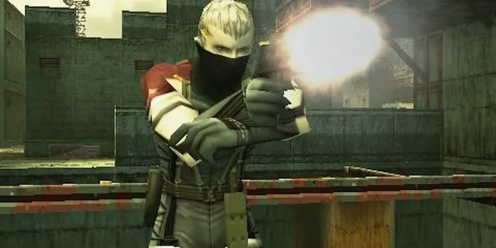 Ảnh bìa chính thức của Metal Gear Solid Portable Ops với Naked Snake và các đồng đội