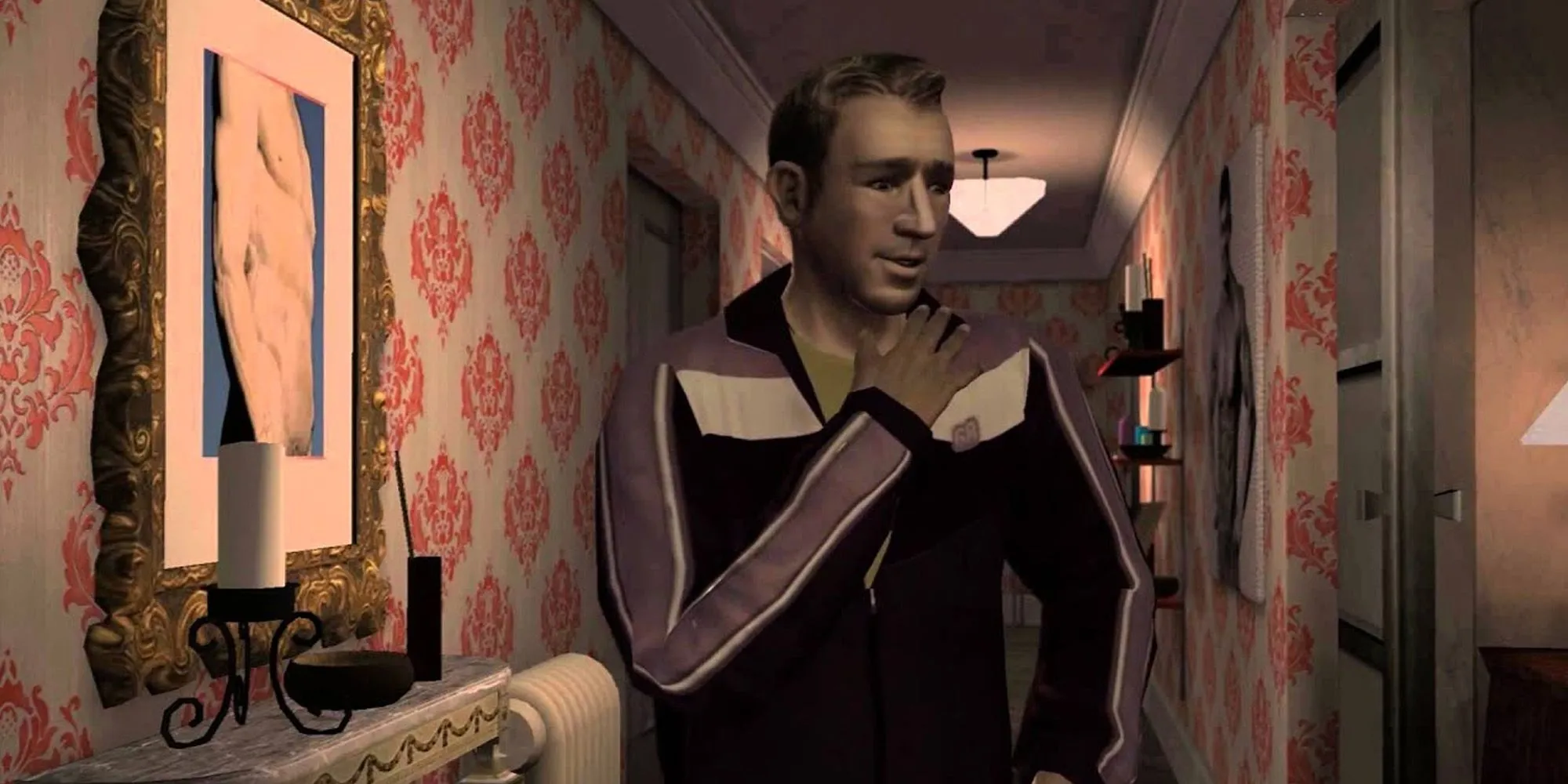 Bernie Crane trong GTA 4 với phong cách thời trang màu mè và điệu bộ ẻo lả