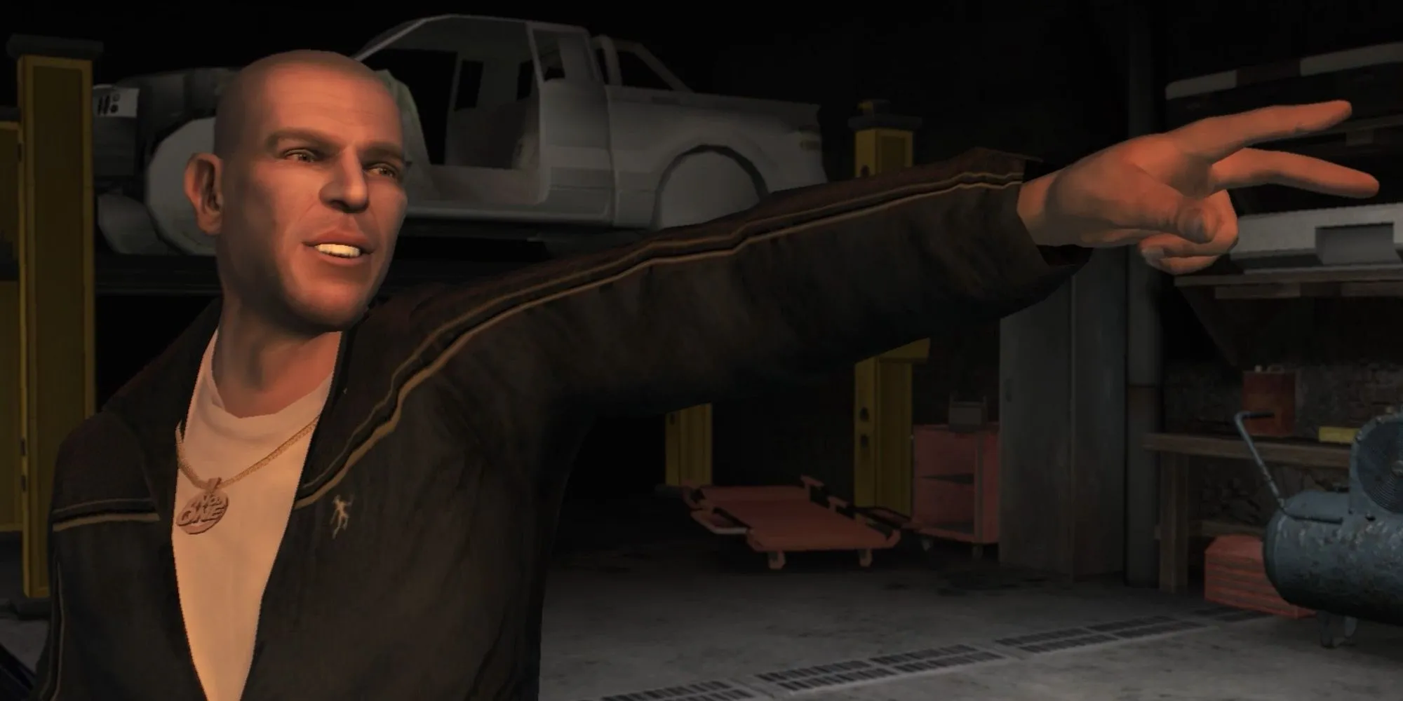 Brucie Kibbutz trong GTA 4, một gymer chính hiệu với thân hình cơ bắp cuồn cuộn