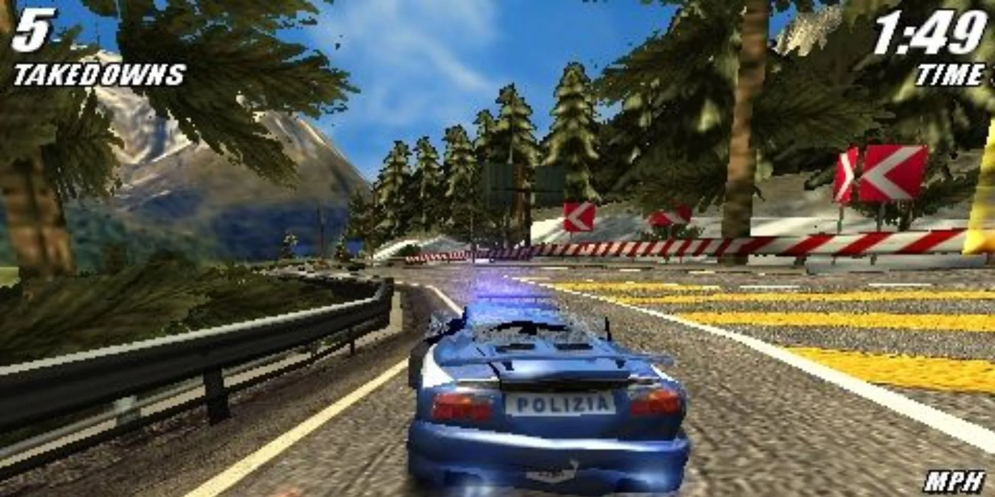 Burnout Legends với cảnh xe đua tốc độ cao trên đường phố chạng vạng