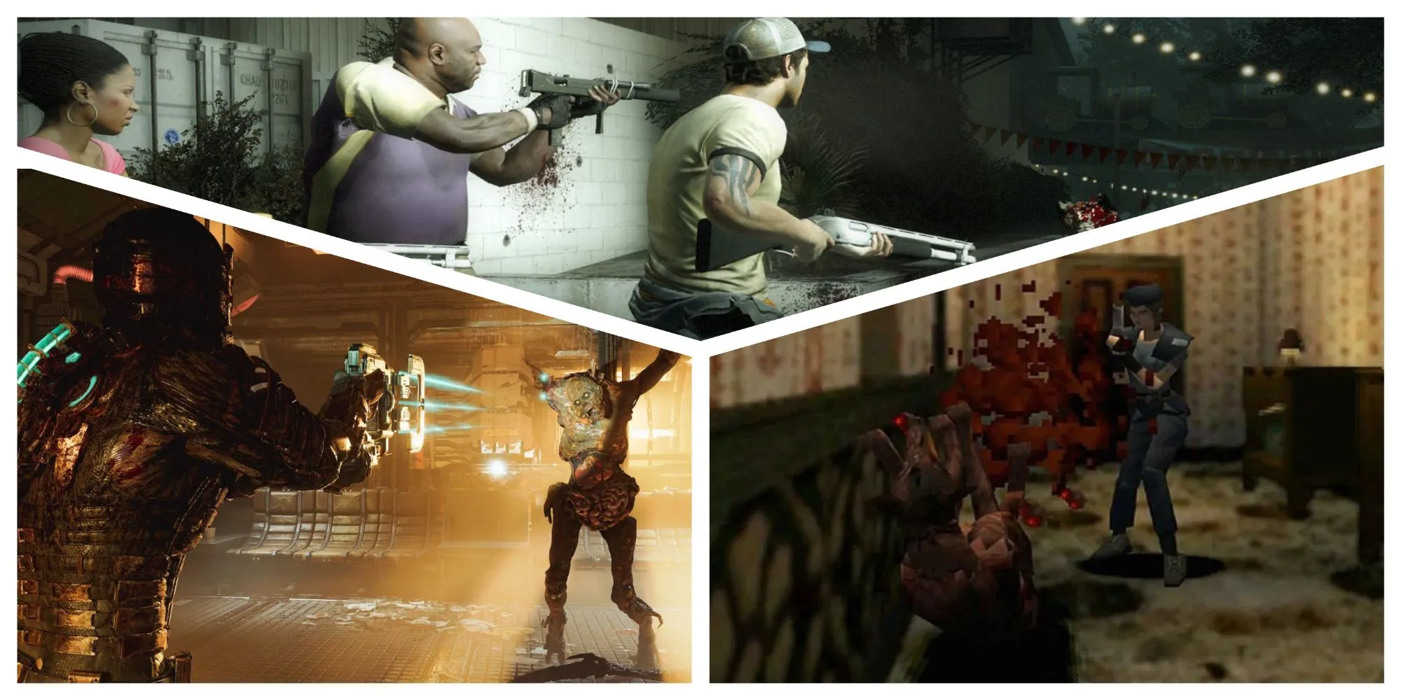 Các game kinh dị sinh tồn cho người mới gồm Dead Space Remake, Left 4 Dead 2, Resident Evil