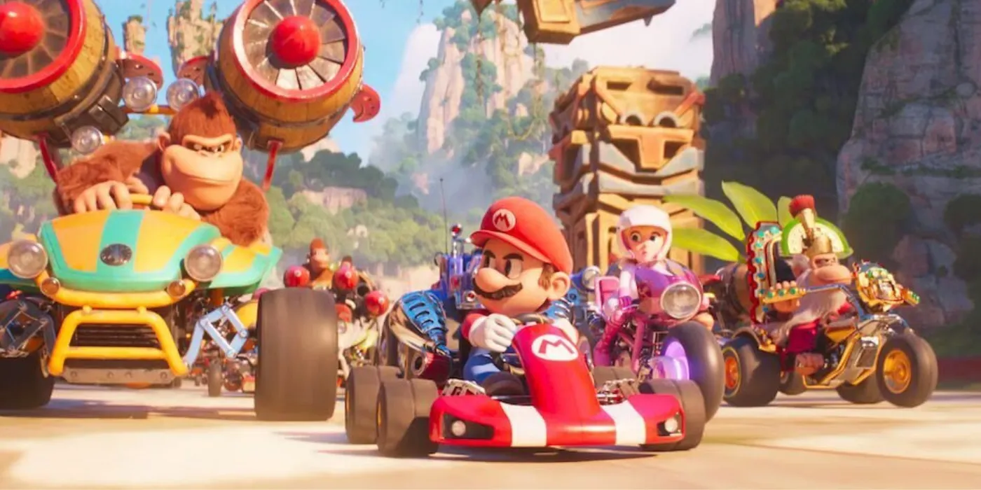 Các nhân vật chính của phim Super Mario Bros. Movie bao gồm Mario, Luigi, Công chúa Peach và Bowser