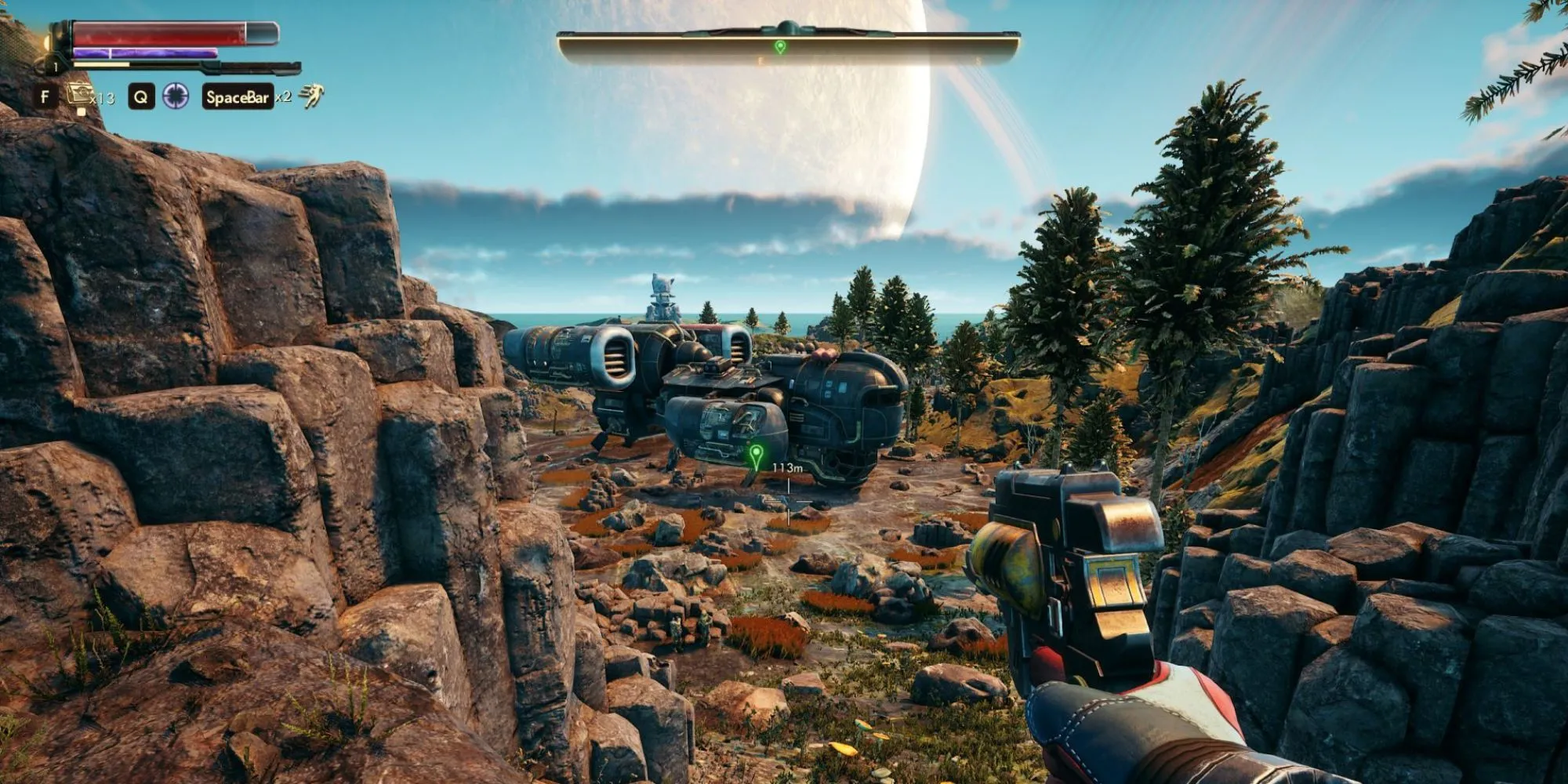 Cảnh mở đầu của game The Outer Worlds