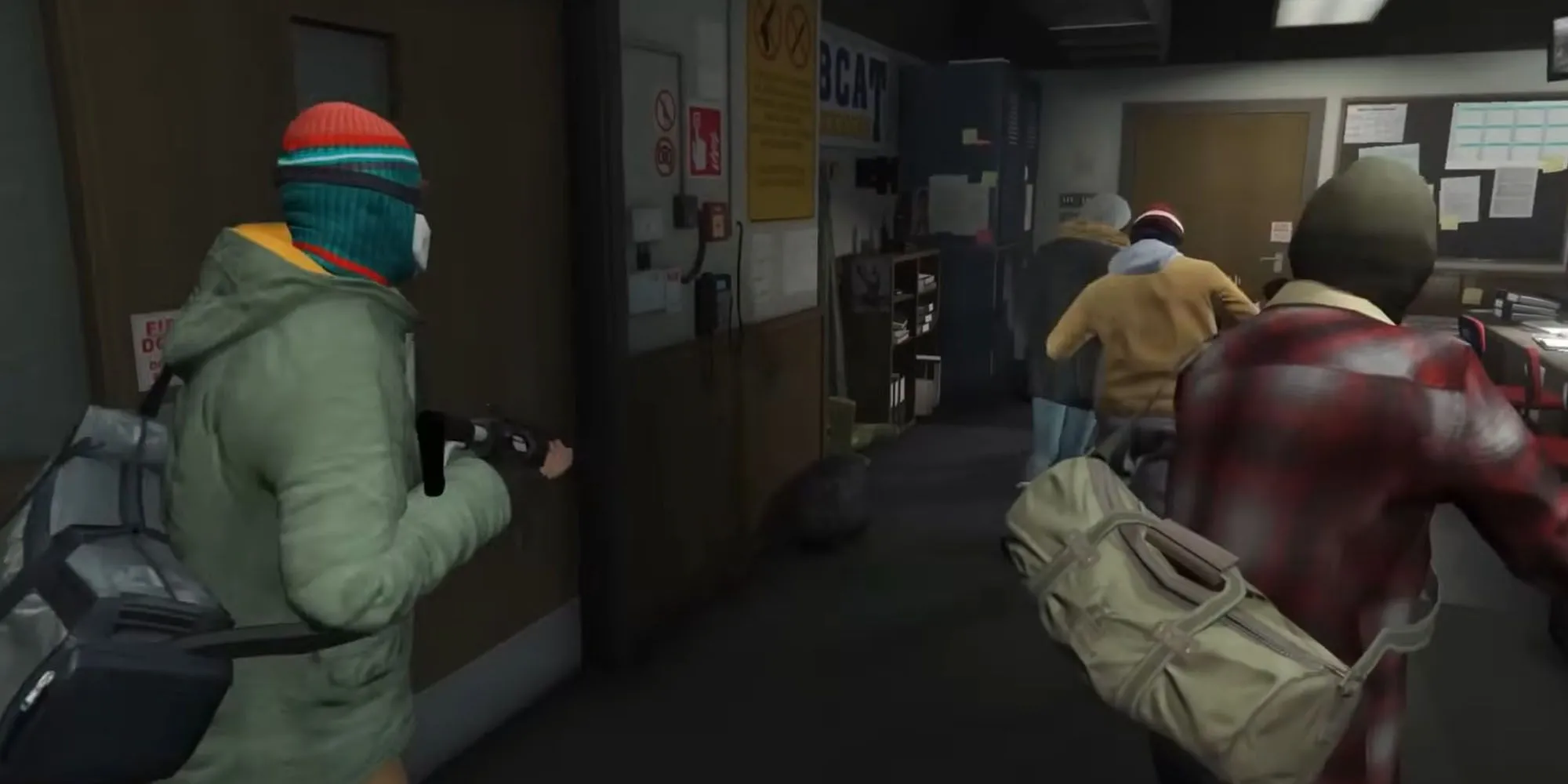 Cảnh mở đầu đầy kịch tính của GTA V với phi vụ cướp ngân hàng tại North Yankton