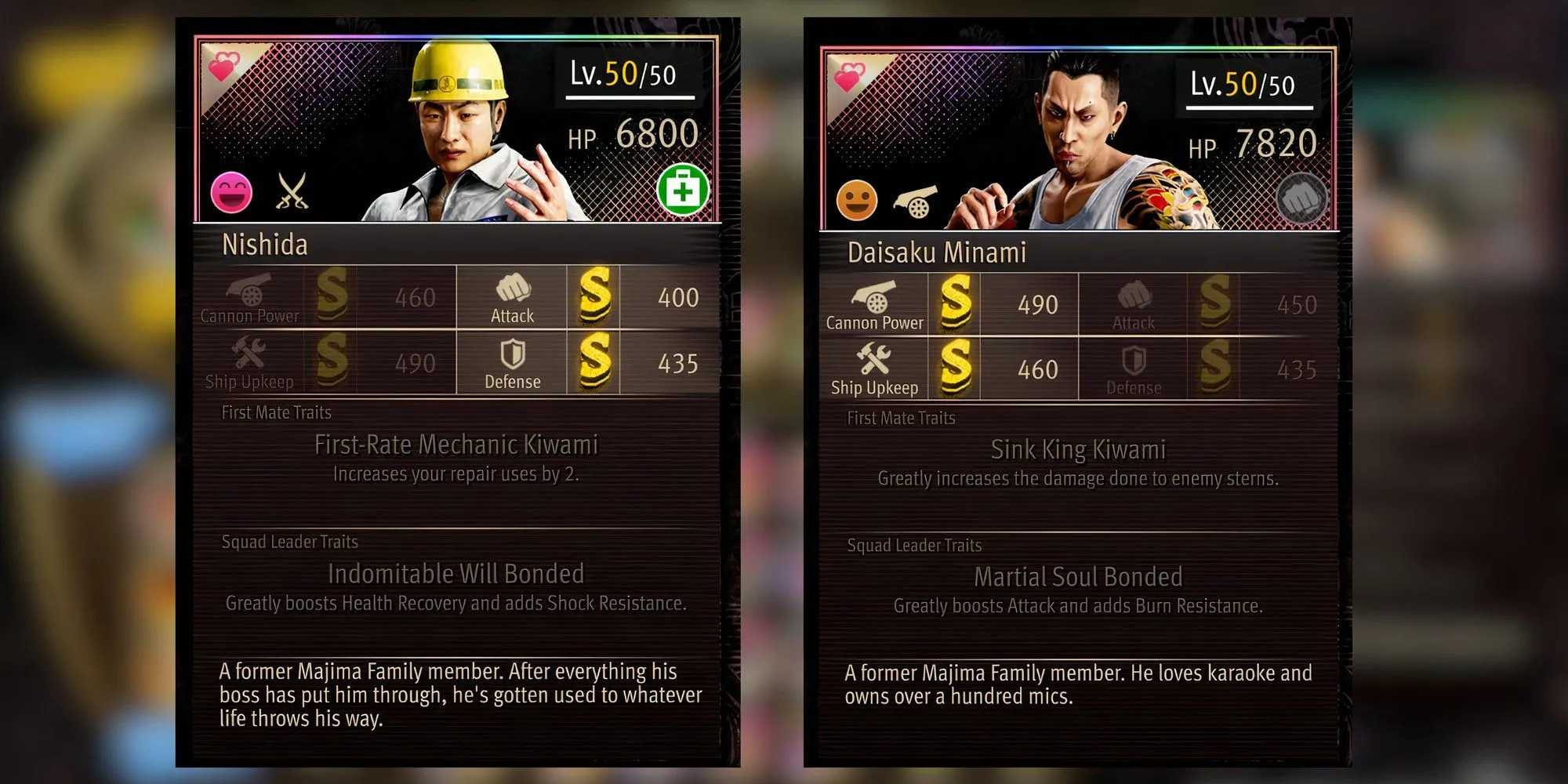 Cặp đôi Nishida và Minami, thuyền viên trung thành trong Like a Dragon Pirate Yakuza