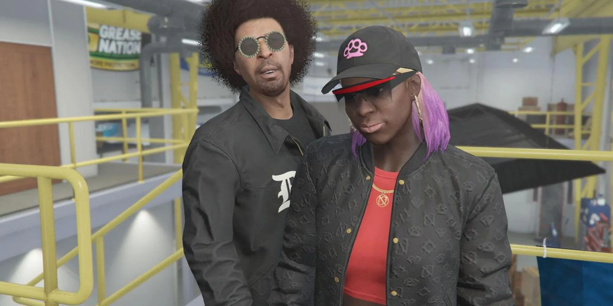 Cặp đôi Sessanta và KDJ Moodyman trong GTA Online với phong thái tự mãn