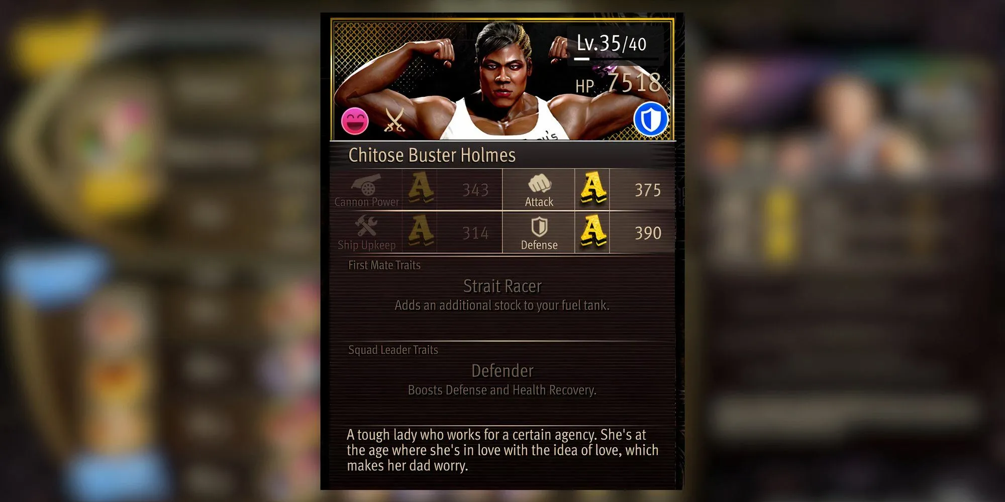 Chitose Buster Holmes, một thuyền viên mạnh mẽ trong Like a Dragon Pirate Yakuza
