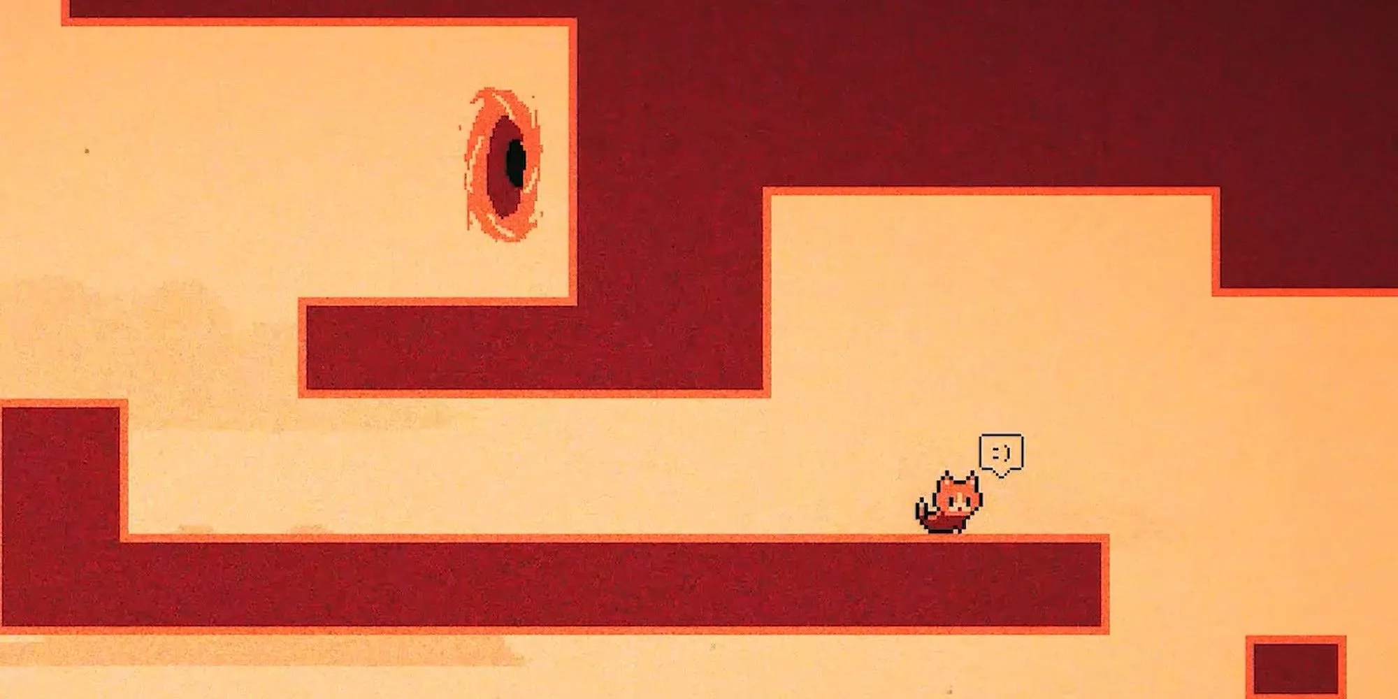 Chú mèo nhân vật chính trong game platformer Mrs.Cat in Mars