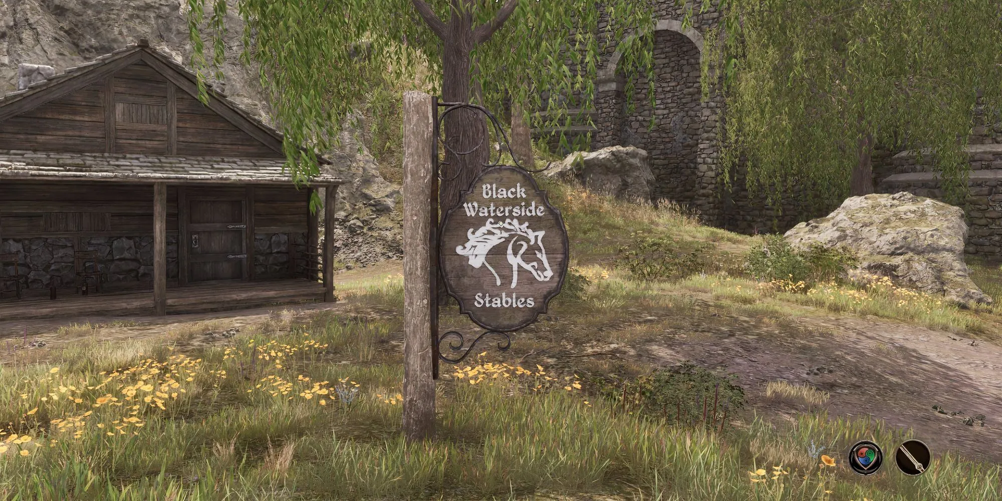 Chuồng ngựa Waterside Stables trong Oblivion Remastered