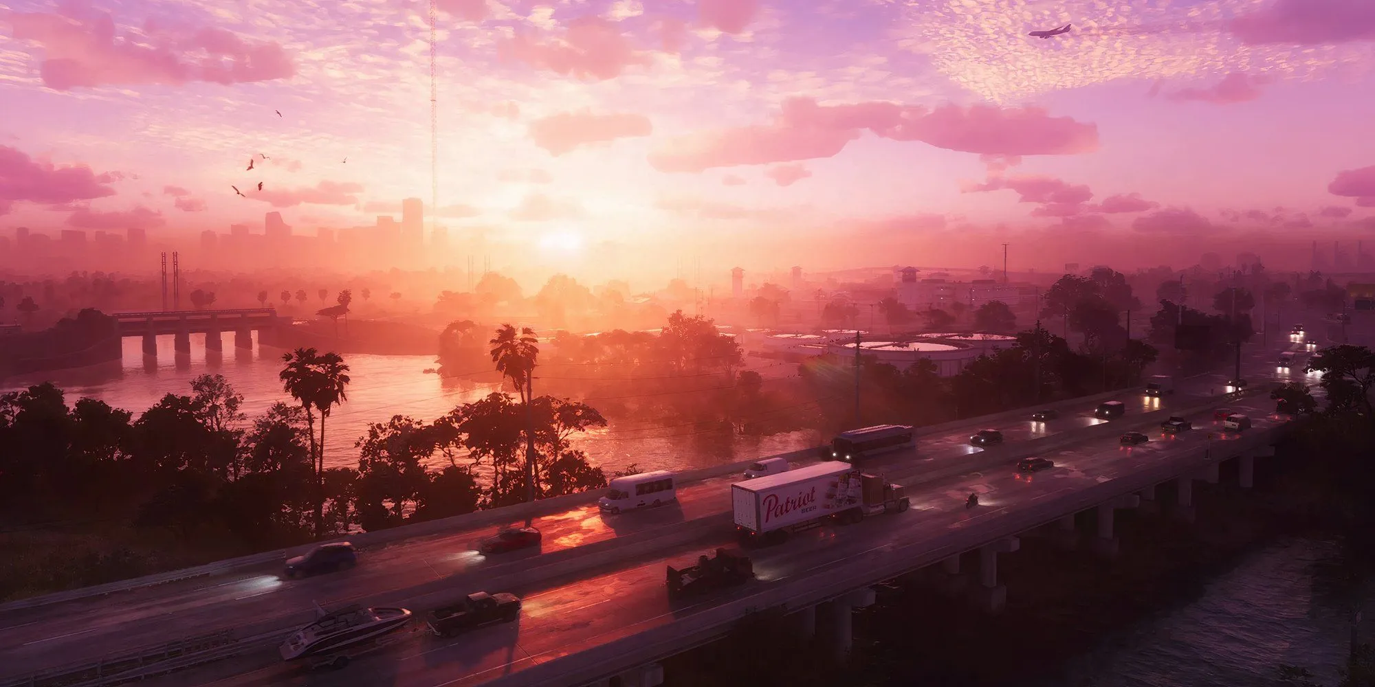Con phố nhộn nhịp đặc trưng của Vice City trong trailer Grand Theft Auto VI