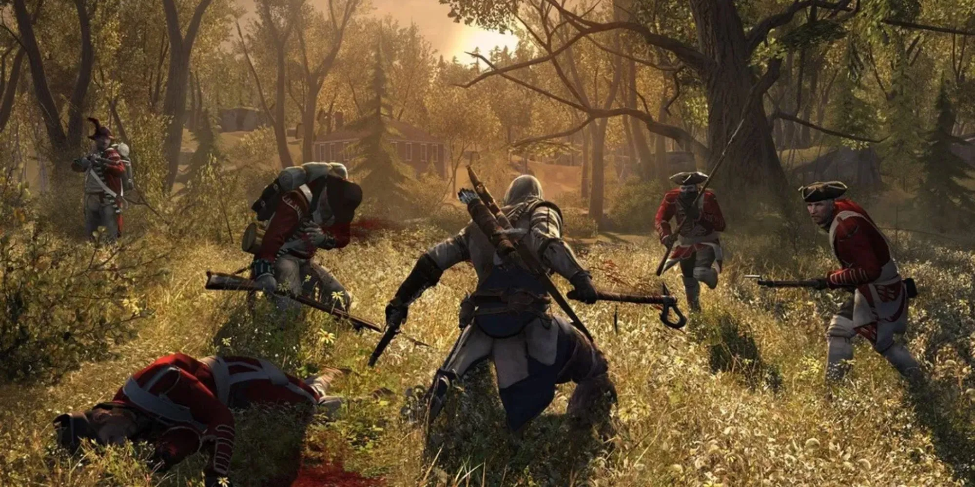 Connor Kenway trong Assassin's Creed 3, một ví dụ điển hình cho việc dòng game ám sát lại có cơ chế ẩn nấp gây thất vọng.
