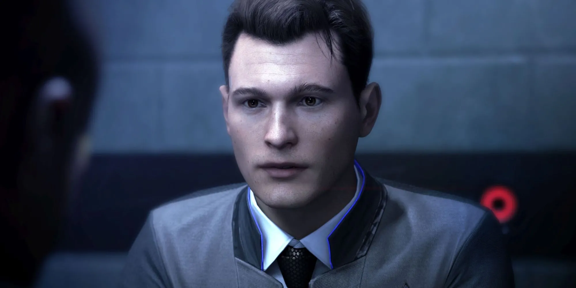 Connor, một android thám tử trong Detroit: Become Human, đối mặt với những lựa chọn đạo đức phức tạp