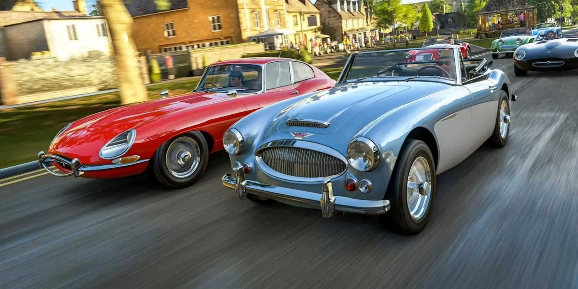 Dàn siêu xe Anh Quốc cổ điển trong series Forza Horizon, minh chứng sức hút của dòng game đua xe này.