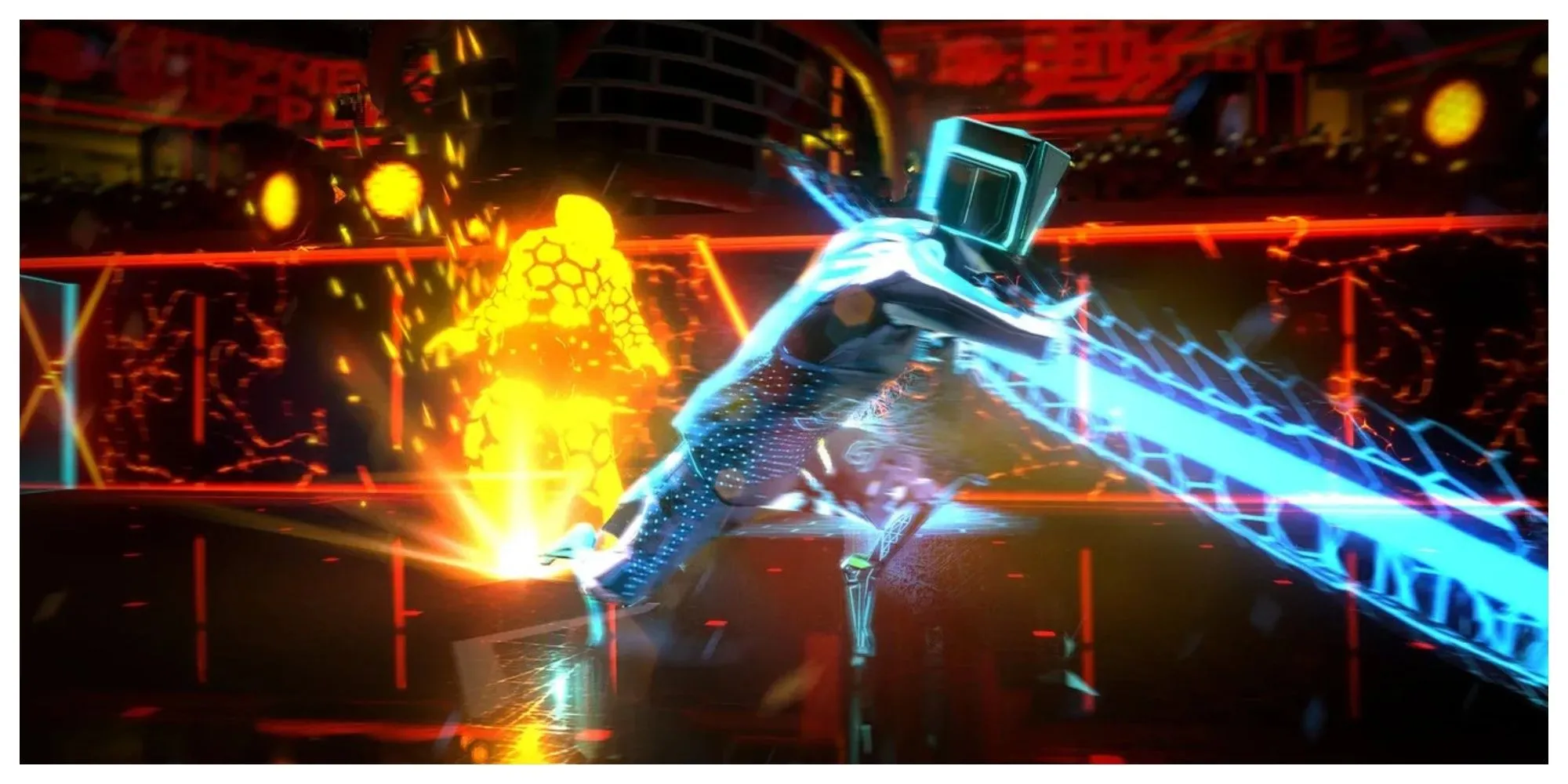 Đấu trường rực rỡ ánh sáng laser trong game Laser League