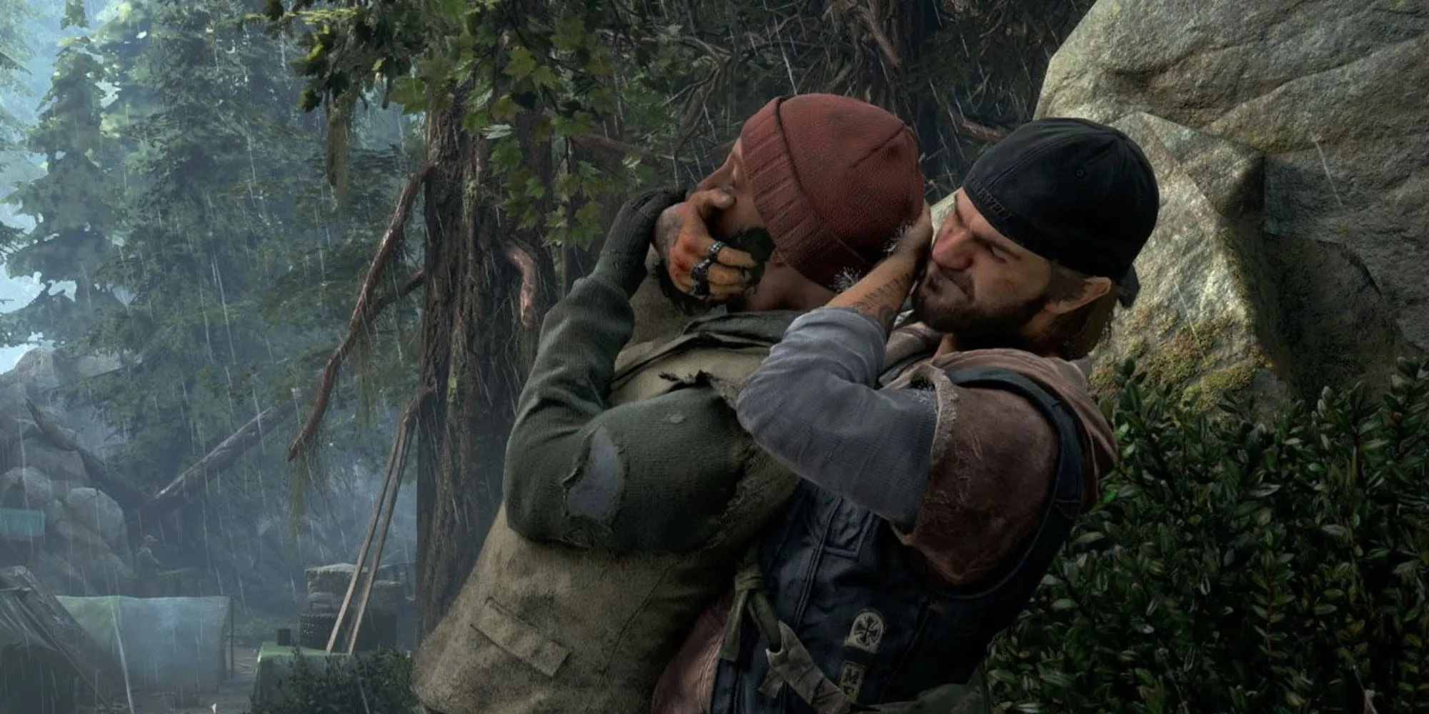 Deacon St. John trong Days Gone đang cố gắng ẩn nấp, nhưng cơ chế stealth của game lại gây nhiều tranh cãi.
