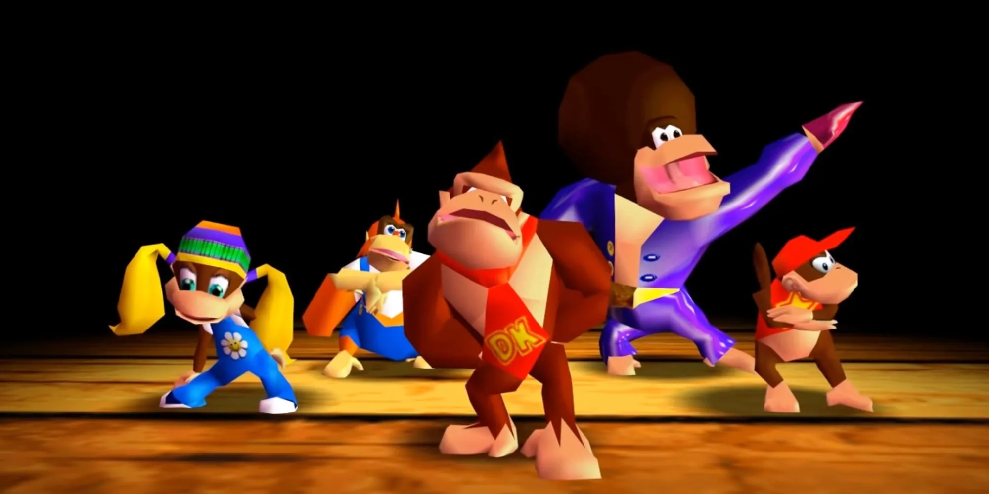 Donkey Kong và nhóm bạn biểu diễn bài rap huyền thoại trong Donkey Kong 64