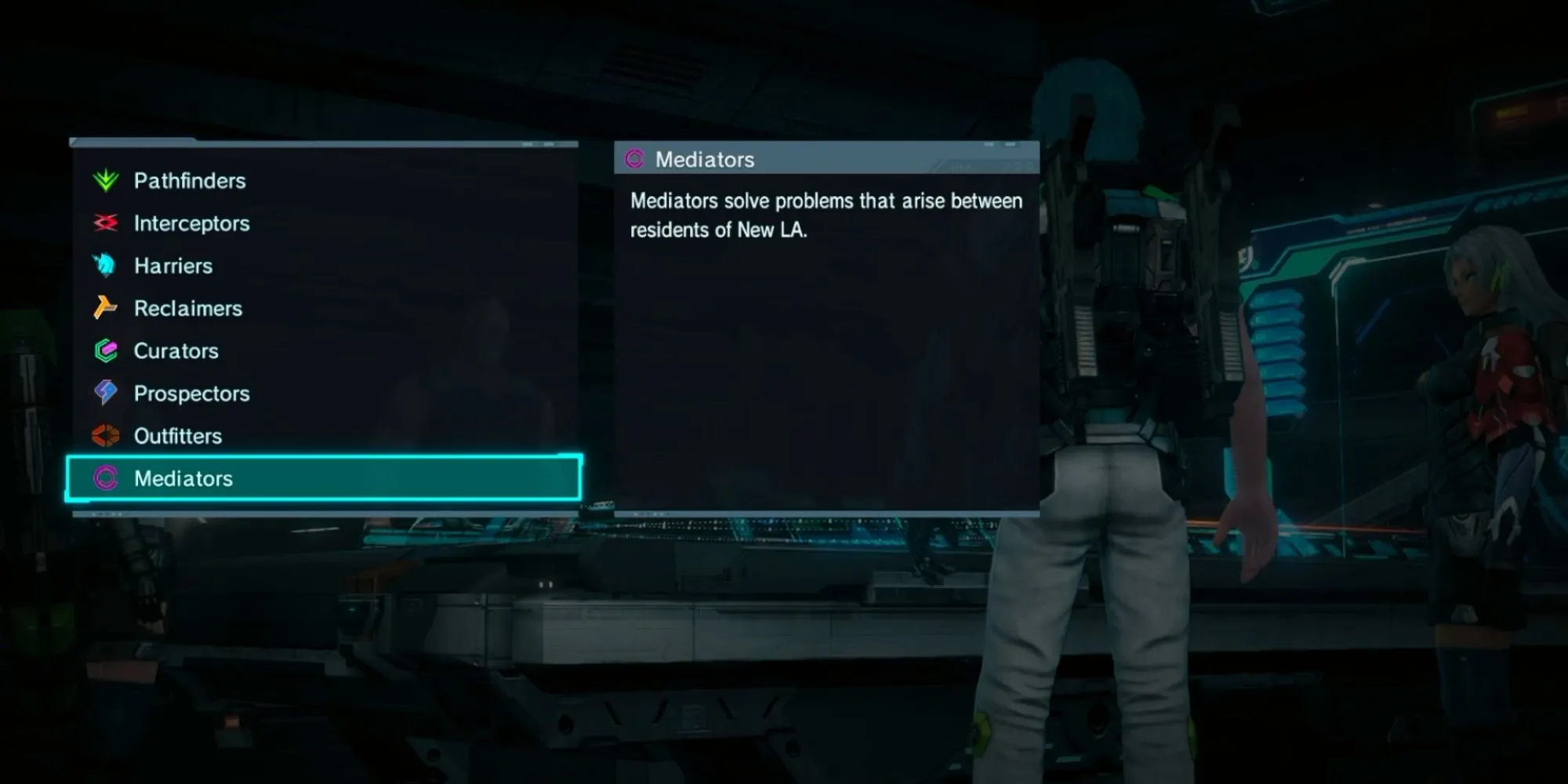 Giao diện chọn Division trong Xenoblade Chronicles X Definitive Edition không còn ảnh hưởng lớn đến gameplay.