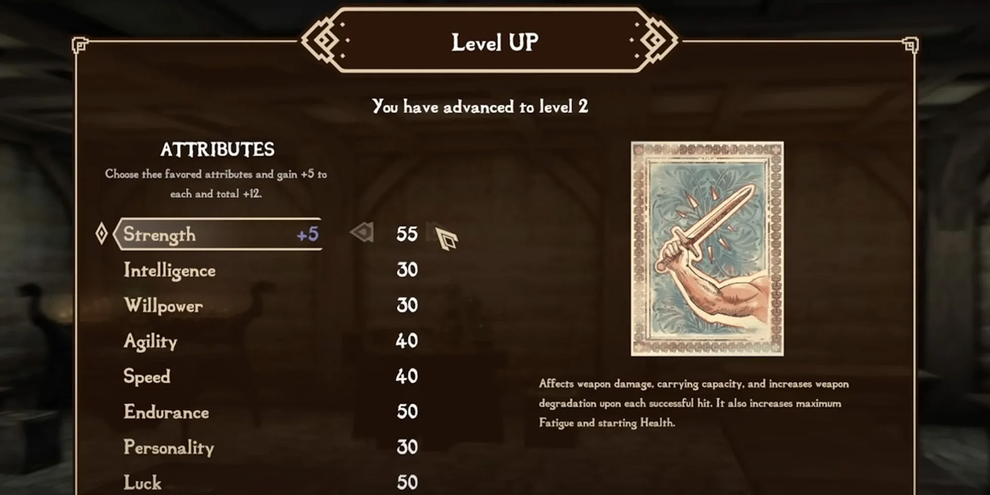 Giao diện người dùng (UI) trong Skyblivion, thể hiện phong cách cổ điển và thân thiện