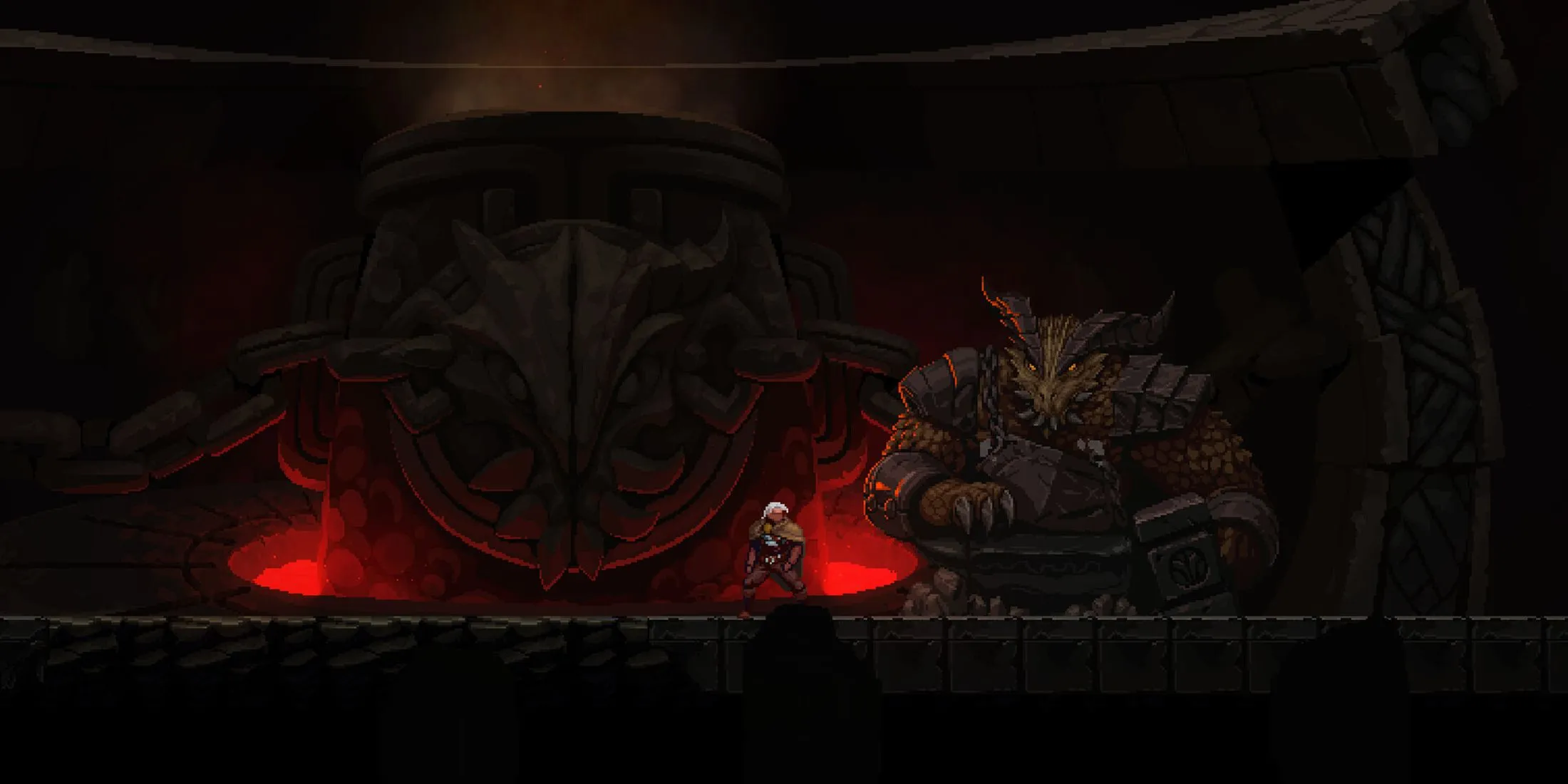 Giao diện thợ rèn hoặc nâng cấp trang bị trong game Dragon Is Dead.