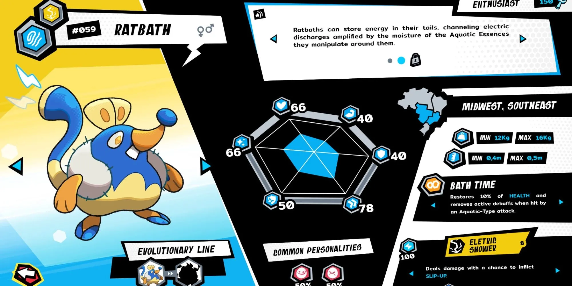 Giao diện xem thông tin chi tiết của một Bagmon trong game Bagdex