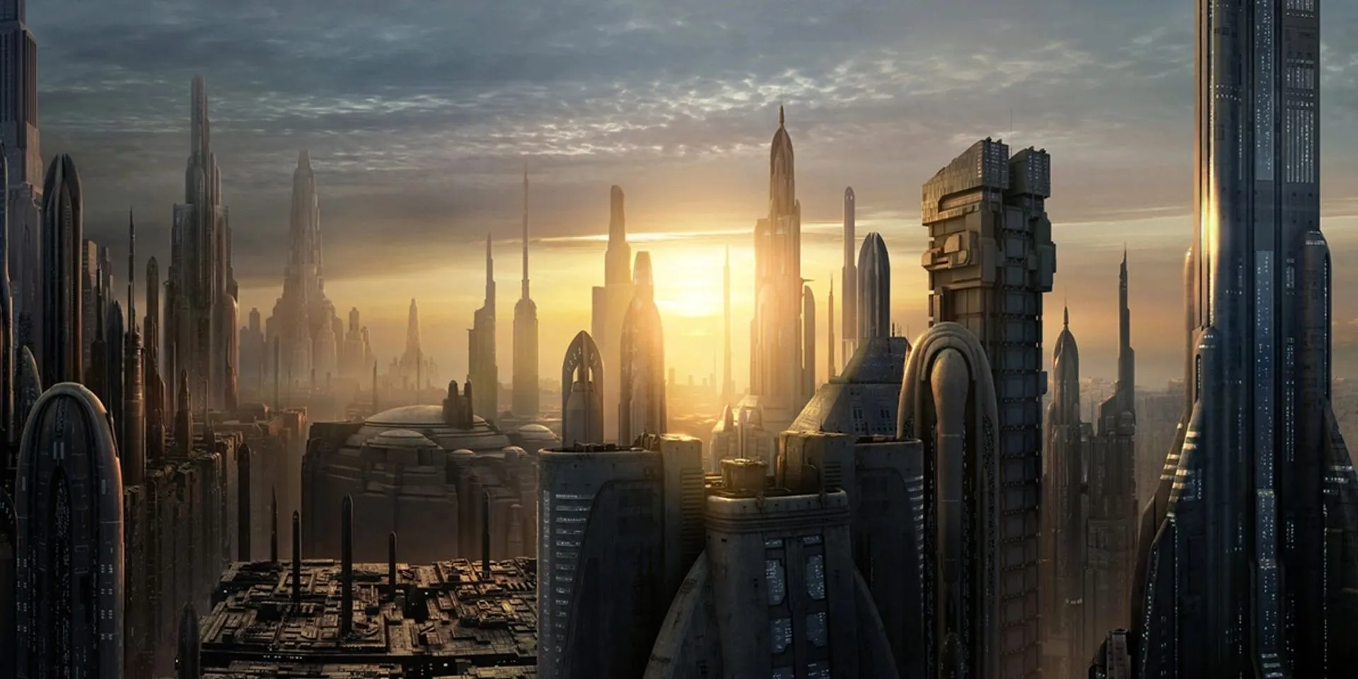 Hành tinh Coruscant biểu tượng cho một thiên hà xa xôi trong Star Wars