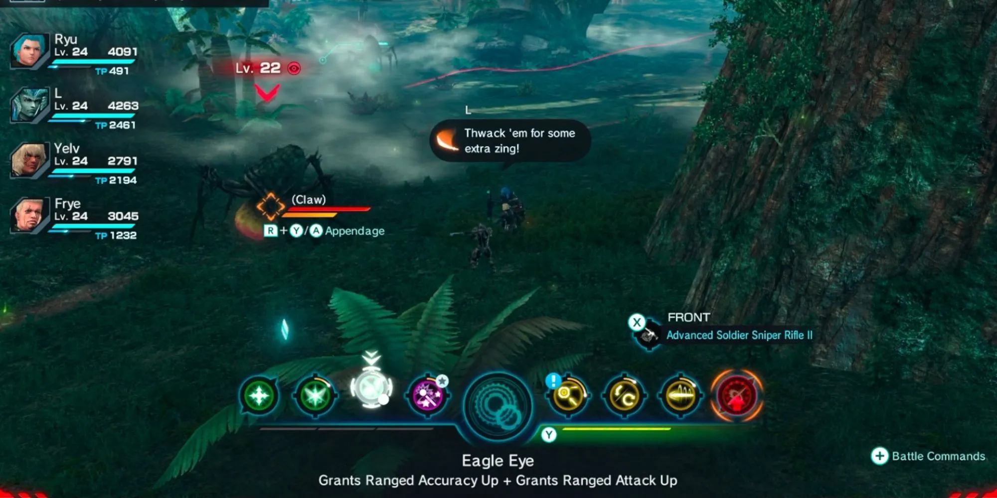 Hệ thống chiến đấu thời gian thực đặc trưng của Xenoblade Chronicles X Definitive Edition
