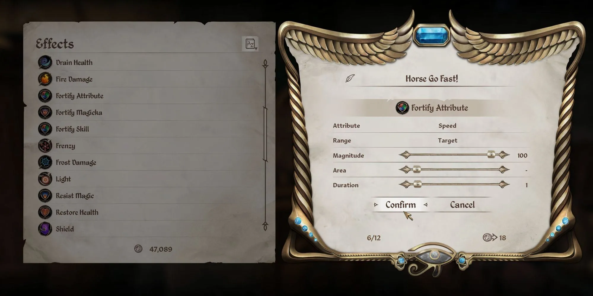 Hiệu ứng phép thuật trên ngựa trong Oblivion Remastered