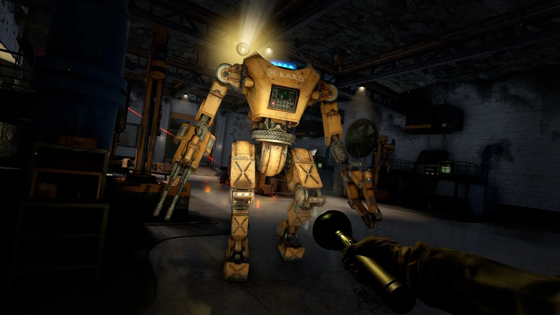 Hình ảnh ấn tượng về môi trường của game Atomfall với hiệu ứng ánh sáng và đổ nát