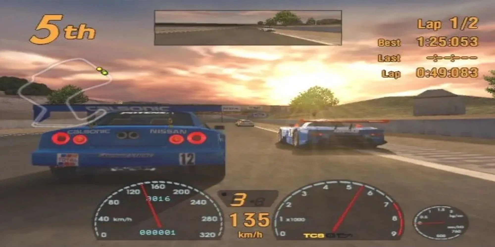 Hình ảnh chiếc xe đua trong game Gran Turismo 3 A-Spec trên PS2