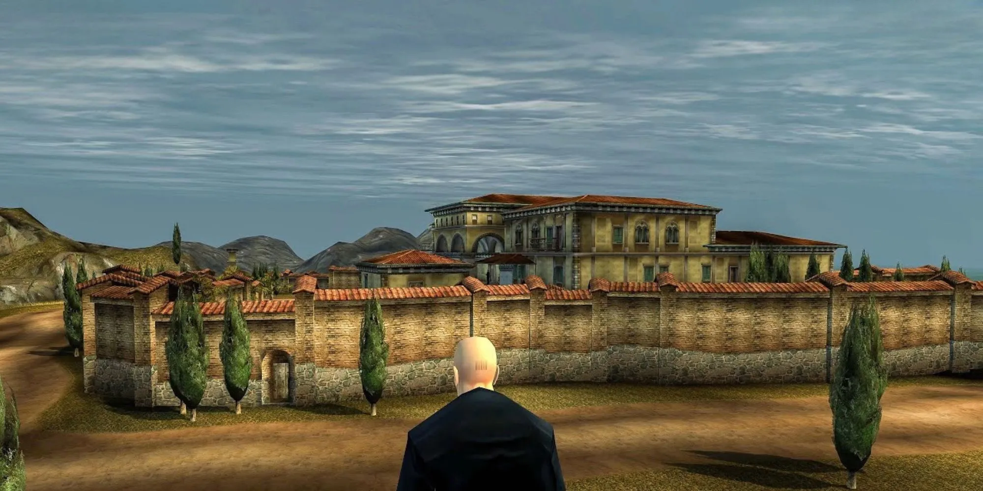 Hình ảnh Đặc vụ 47 trong game Hitman 2 Silent Assassin trên PS2