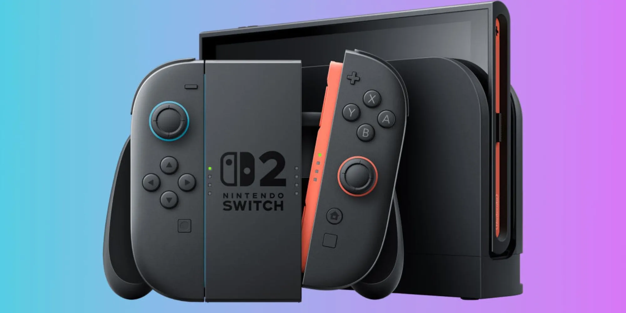 Hình ảnh minh họa console Nintendo Switch 2 cùng Joy-Con, bối cảnh về ngày ra mắt và cập nhật đầu tiên