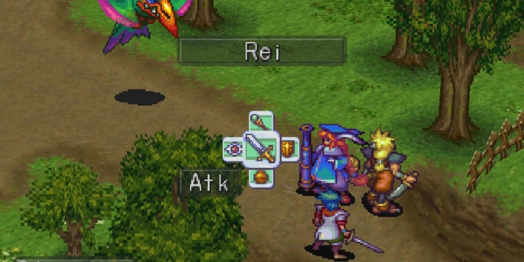 Hình ảnh nhân vật Ryu, nhân vật chính của game JRPG Breath of Fire III trên PS1, trong dạng rồng