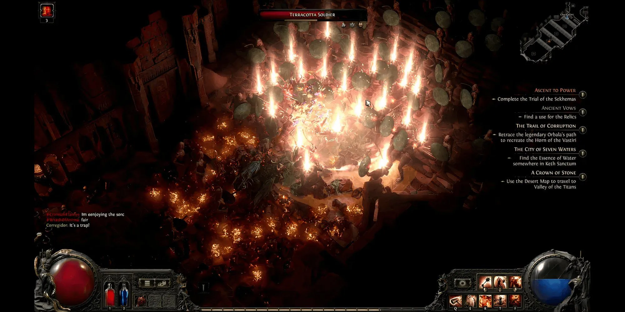 Hình ảnh nhân vật Warrior trong Path of Exile 2