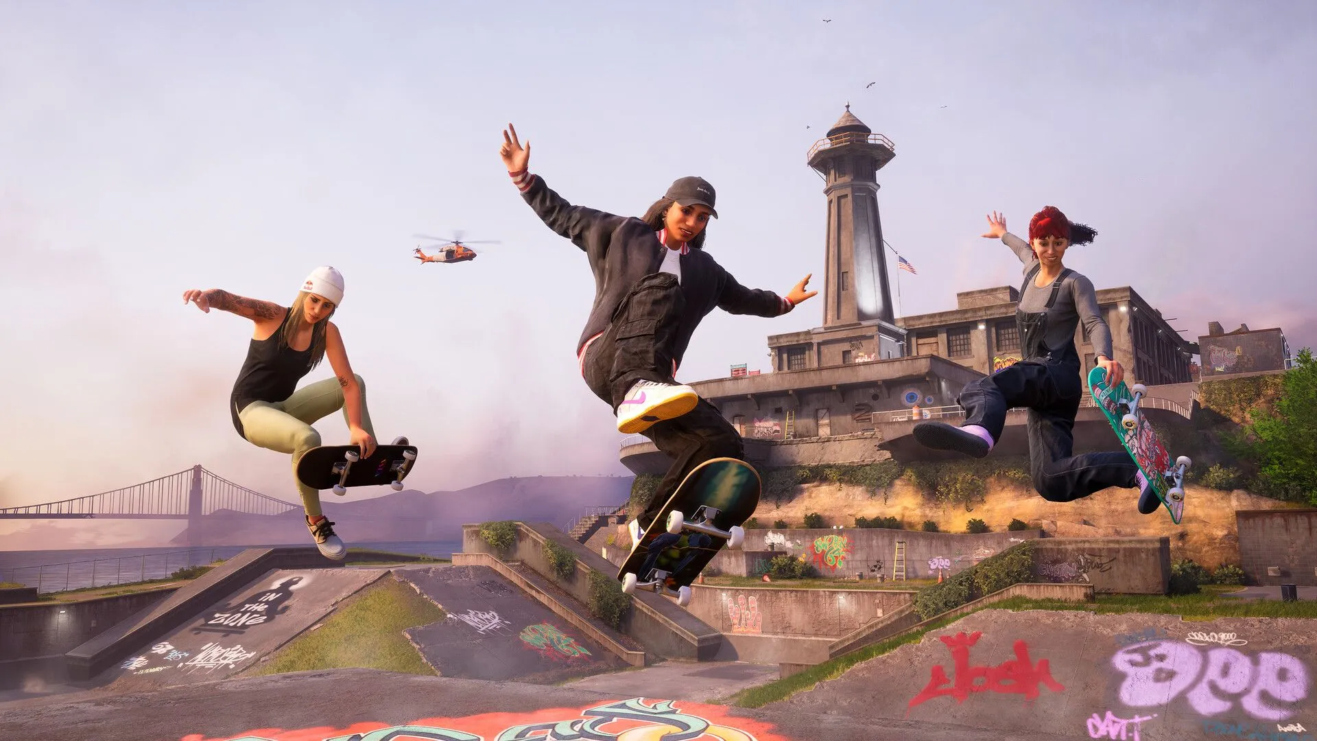 Hình ảnh Tony Hawk trong game Pro Skater 3+4, nhấn mạnh vai trò của anh trong việc lựa chọn âm nhạc