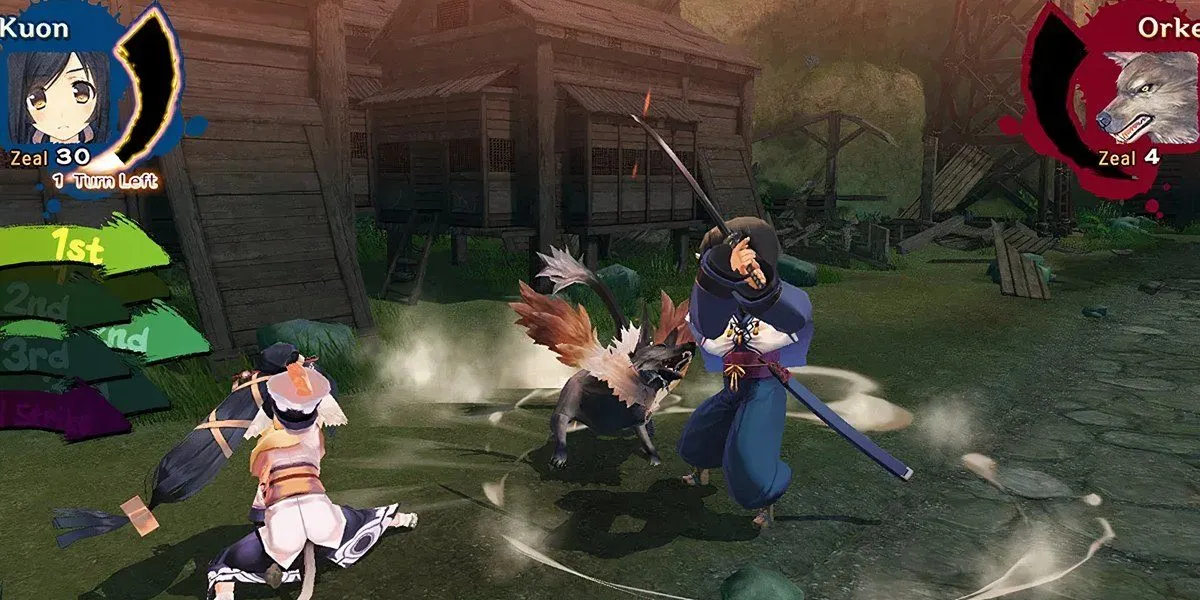 Hình ảnh từ game Utawarerumono Mask of Truth, một phần của series lấy cảm hứng từ văn hóa Ainu