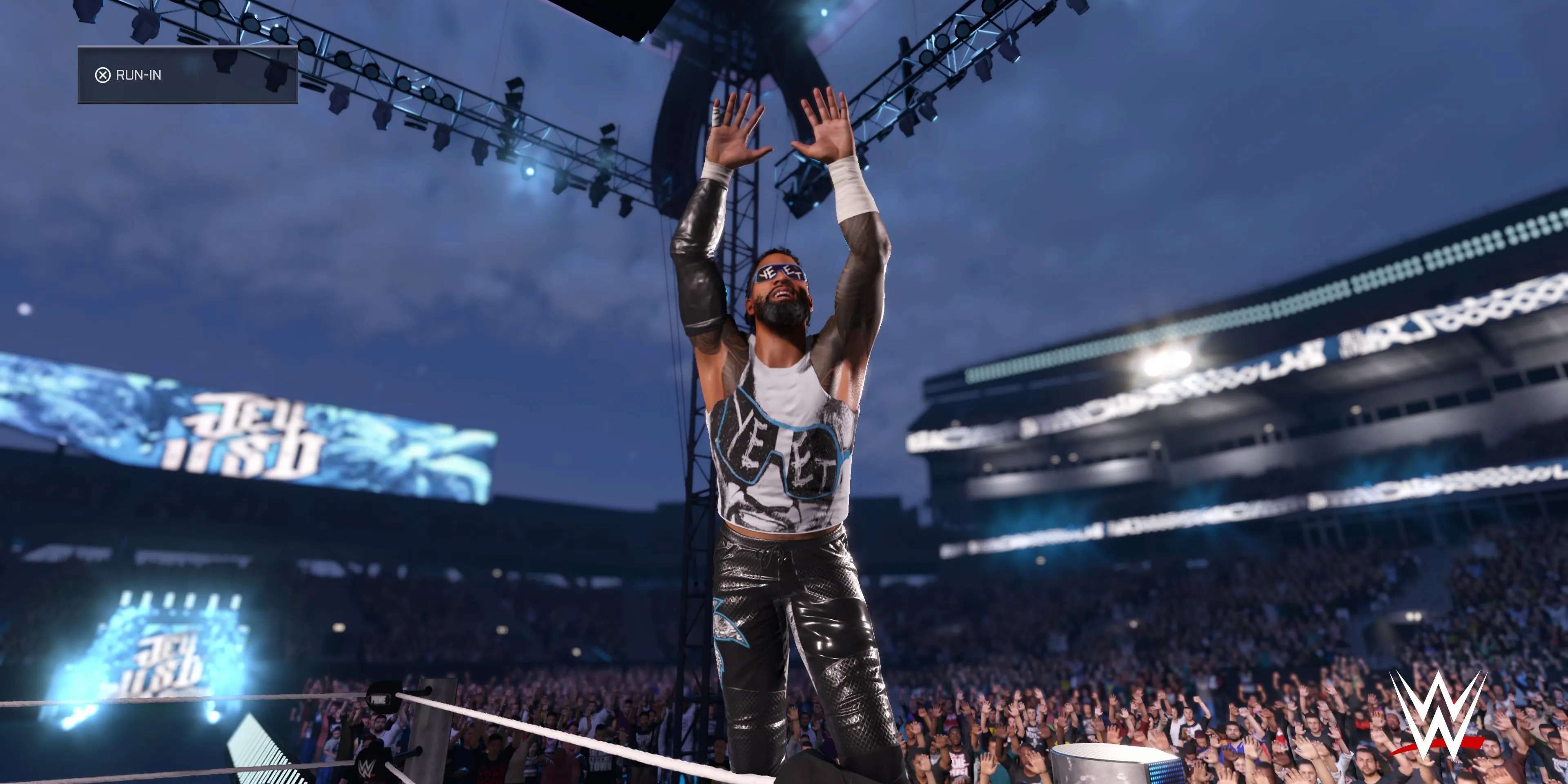 Jey Uso với phong cách đặc trưng trong WWE 2K25