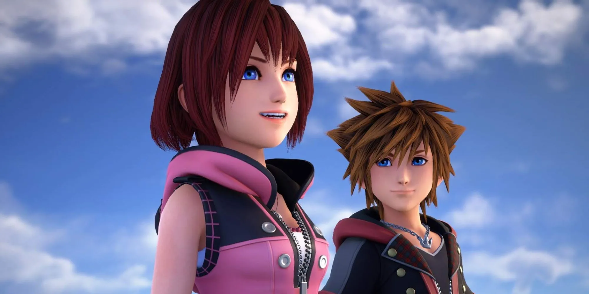 Kairi và Sora trong Kingdom Hearts 3, đại diện cho một cốt truyện JRPG ngày càng phức tạp và khó hiểu