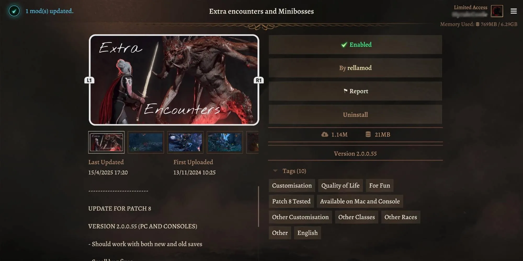 Khám phá những cuộc chạm trán mới đầy thử thách với mod Extra Encounters trong Baldur's Gate 3