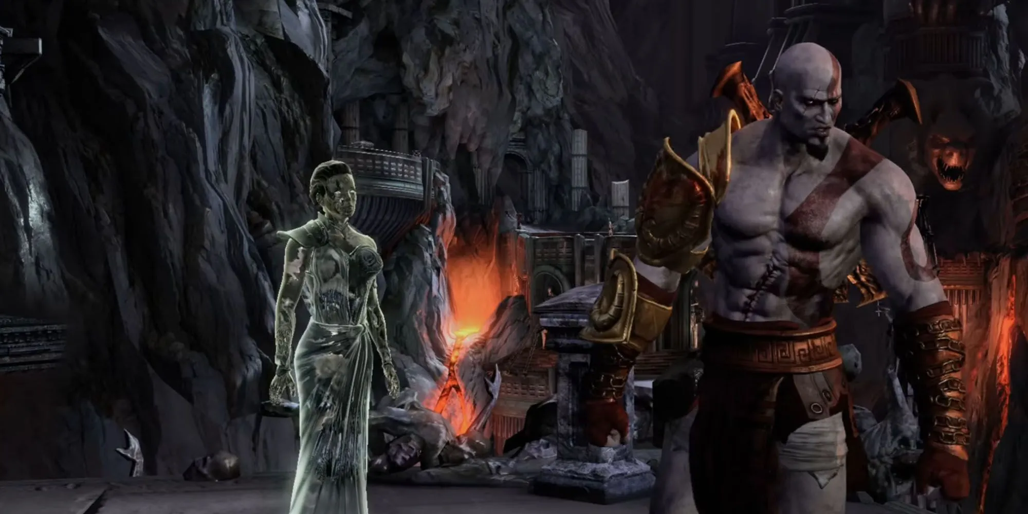Kratos trên đỉnh Olympus trong God of War 3 trên PS3